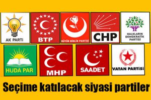 Yerel Seçime Girecek 13 Parti Belli Oldu.