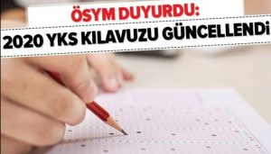 YKS KILAVUZU GÜNCELLENDİ