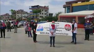 SAĞLIK EMEKÇİLERİNDEN 1 MAYIS KUTLAMASI
