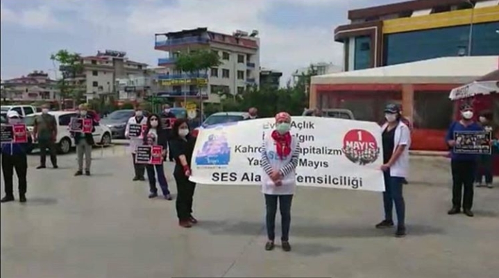 SAĞLIK EMEKÇİLERİNDEN 1 MAYIS KUTLAMASI