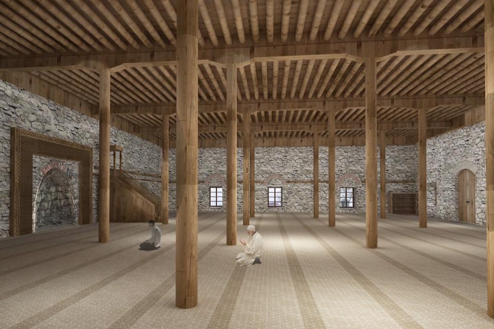 GÜLEVŞEN CAMİİ RESTORE EDİLİYOR