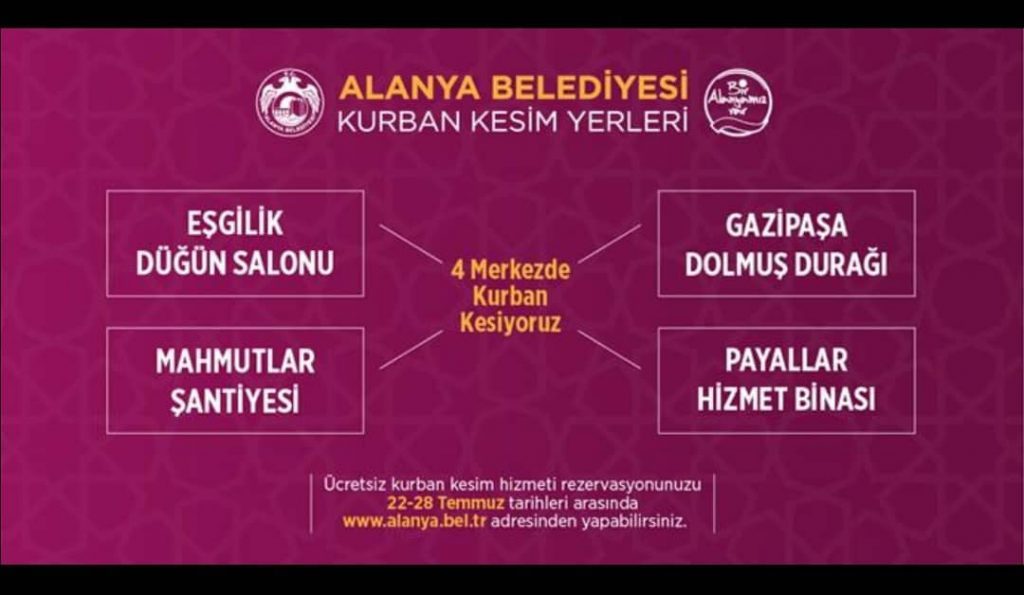 ALANYA BELEDİYESİ KURBAN BAYRAMINA HAZIR