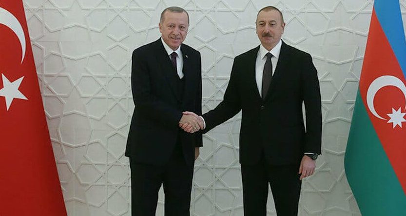 BAŞKAN ERDOĞAN, İLHAM ALİYEV İLE GÖRÜŞTÜ