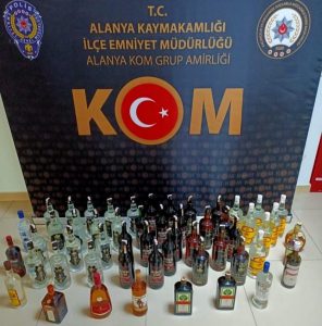 ALANYA’DA SAHTE İÇKİ OPERASYONU