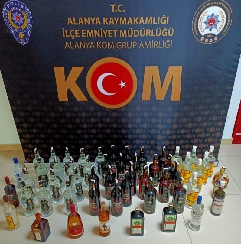 ALANYA’DA SAHTE İÇKİ OPERASYONU