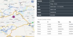 ELAZIĞ’DA KORKUTAN DEPREM