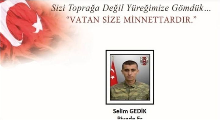 TUZAK MAYIN SONUCU YARALANAN KAHRAMAN ŞEHİT OLDU