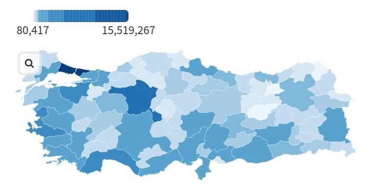 TÜRKİYE ‘NİN NÜFUSU BELLİ OLDU