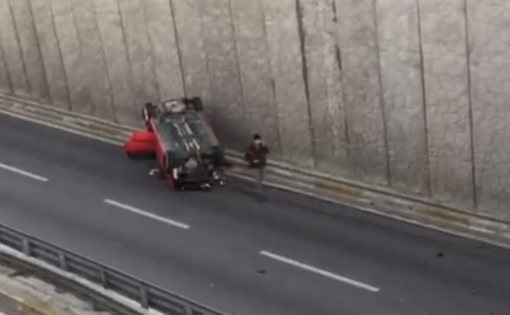 FECİ KAZA  2 YARALI