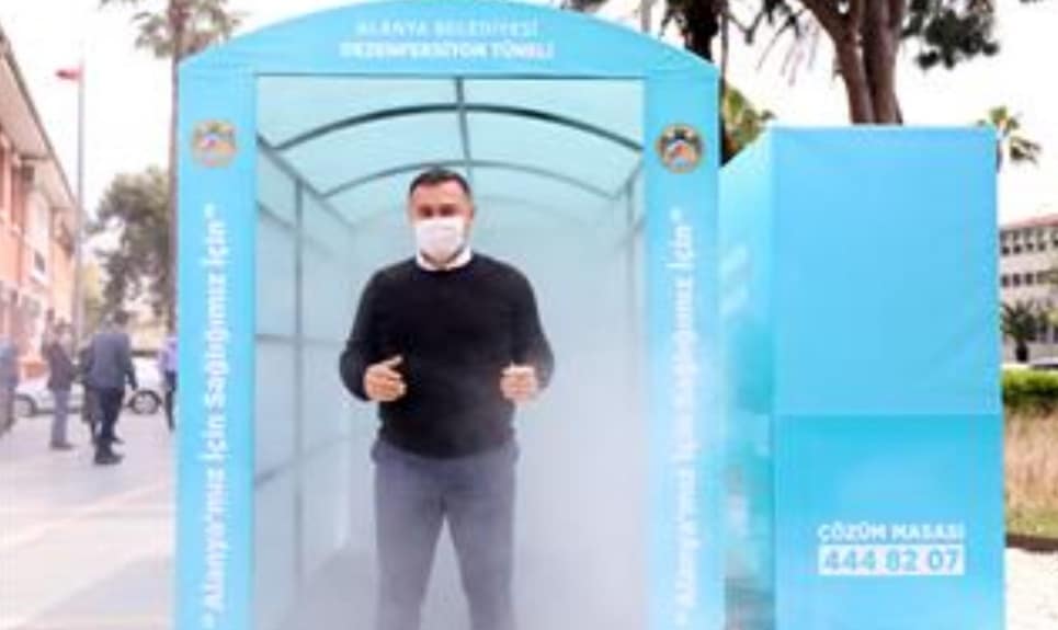 ALANYA BELEDİYESİNDEN 1 YILDA 7 BİN NOKTADA DEZENFEKSİYON HİZMETİ