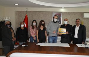 KEREM İLE ASLI DİZİSİNİN EKİBİ BAŞKAN ÇAVUŞOĞLU’NU ZİYARET ETTİ