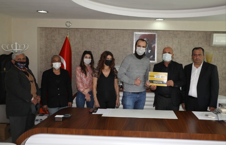 KEREM İLE ASLI DİZİSİNİN EKİBİ BAŞKAN ÇAVUŞOĞLU’NU ZİYARET ETTİ