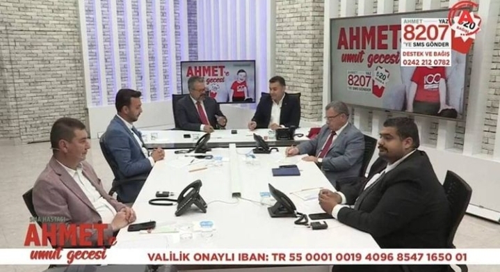 MİNİK AHMET’E DESTEK ORTAK YAYINLA DÜNYAYA DUYURULDU