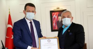 KAYMAKAM ÜRKMEZER’DEN BAŞKAN ŞAHİN’E TEŞEKKÜR BELGESİ
