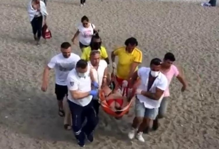 RUS KADIN AZ KALSIN BOĞULUYORDU