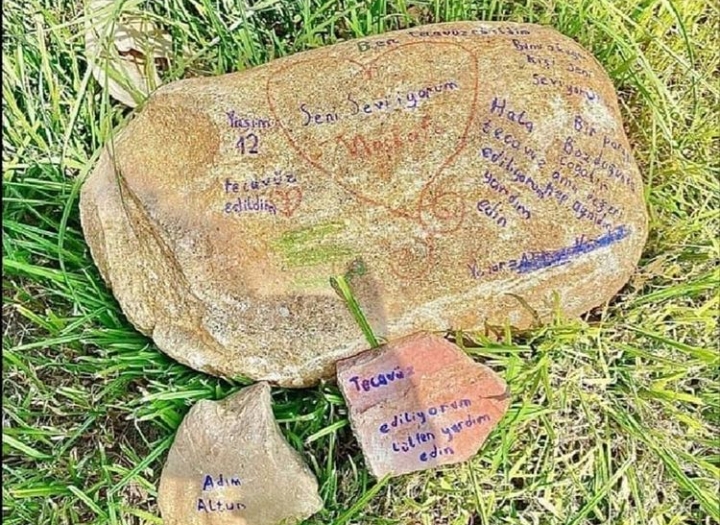 TAŞA YAZILI TECAVÜZ İHBARININ SIRRI ÇÖZÜLDÜ