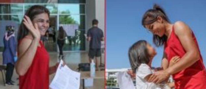 MELEK İPEK YKS SINAVINDA TER DÖKTÜ