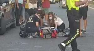 TURİSTİN ÇARPTIĞI VATANDAŞ AĞIR YARALANDI