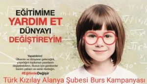 ALANYA KIZILAY’DAN ÖĞRENCİ BURSU ÇAĞRISI