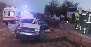 D 400’DE ZİNCİRLEME KAZA ÖLÜ VE YARALILAR VAR