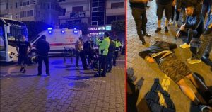 OTOBÜS İLE MOTOSİKLET ÇARPIŞTI 1 YARALI