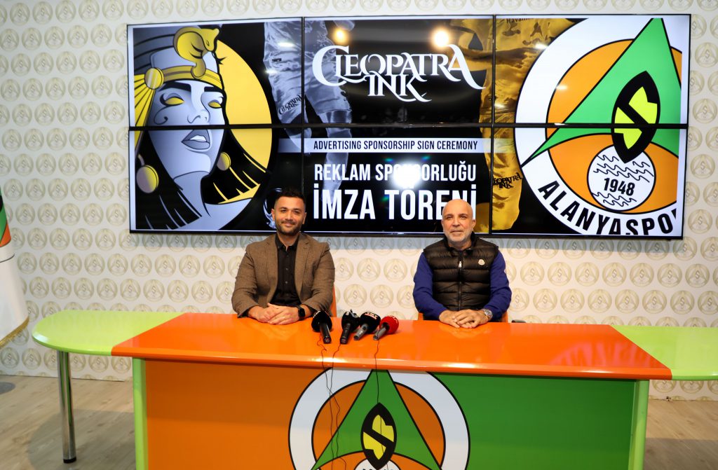 ALANYASPOR CLEOPATRA INK İLE SPONSOR ANLAŞMASI İMZALADI
