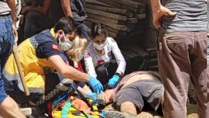 İŞ KAZASI KORKUTTU