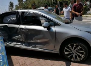 KORKUTAN KAZA MADDİ HASARLA ATLATILDI