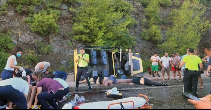ALANYA İÇİN KORKULAN SAFARİ KAZASI MARMARİS’TE OLDU 5 ÖLÜ 6 YARALI