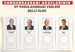 CUMHURBAŞKANI ADAYLARININ PUSULADAKİ YERLERİ BELLİ OLDU