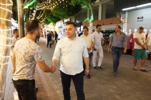 BAŞKAN YÜCEL ALANYA ESNAFI İLE BAYRAMLAŞTI