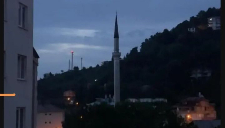 RİZE’DE CAMİLERDEN “SEL VE HEYELAN” UYARISI