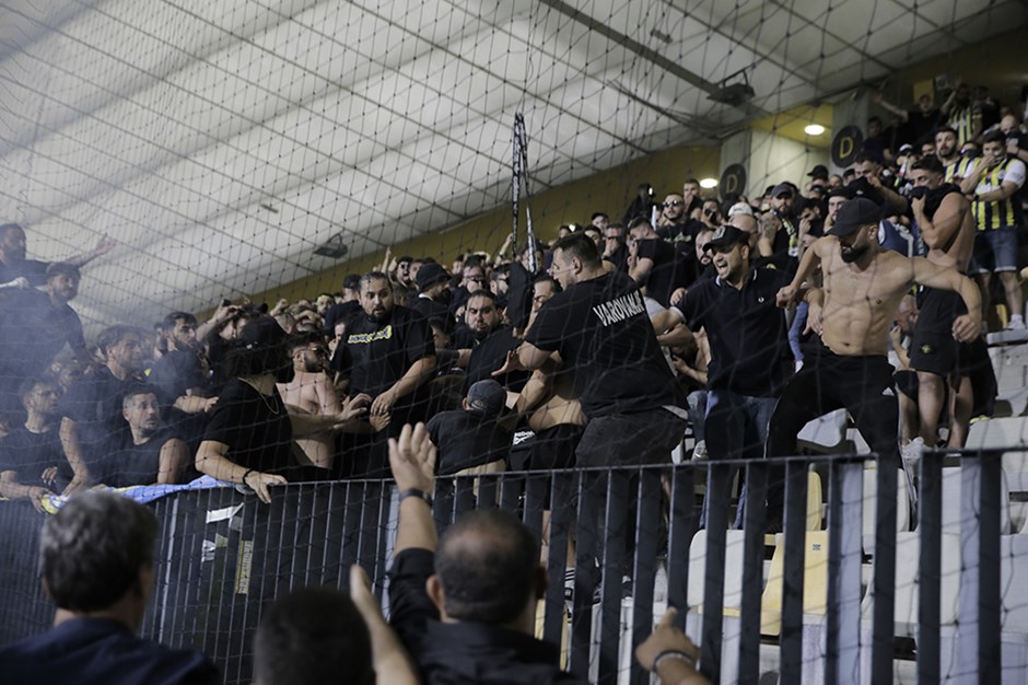 MARİBOR-FENERBAHÇE KARŞILAŞMASINDA KAVGA ÇIKTI