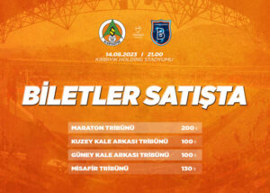 ALANYASPOR BAŞAKŞEHİR MAÇI BİLETLERİ SATIŞA SUNULDU