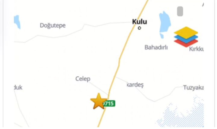 KONYA DA 4.8 BÜYÜKLÜĞÜNDE DEPREM