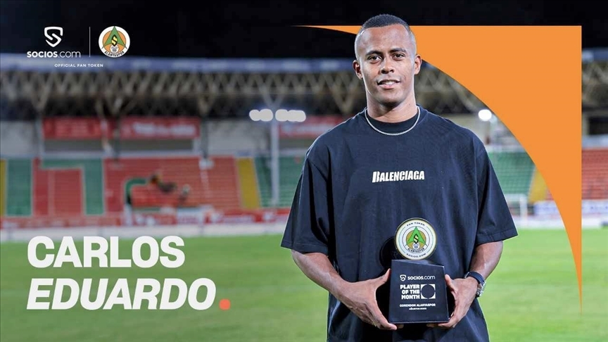 ALANYASPOR TARAFTARLARI, CARLOS EDUARDO’YU AYIN OYUNCUSU SEÇTİ