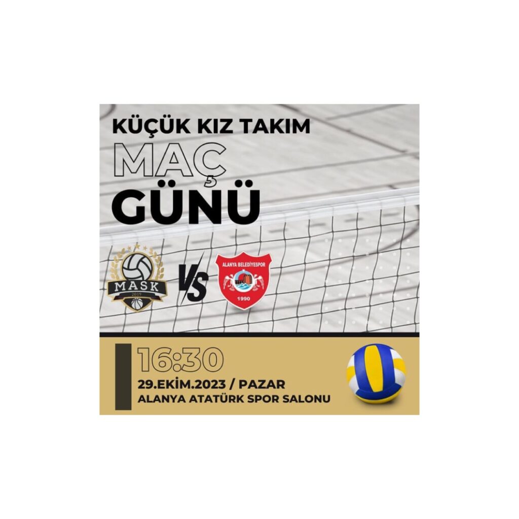 MASK KÜÇÜK KIZ TAKIMININ RAKİBİ ALANYA BELEDİYESPOR