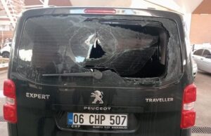 CHP ALANYA ARACINA ÇİRKİN SALDIRI