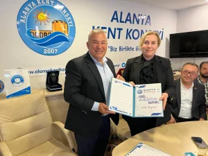 MEHMET ŞAHİN KENTSEL SORUNLAR VE İŞBİRLİĞİ İYİ NİYET SÖZLEŞMESİ İMZALADI