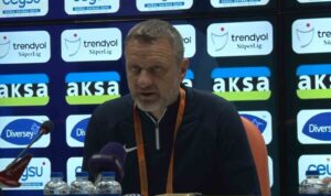 HARİ VUKAS:”SON DAKİKADA YEDİĞİMİZ GOLLE MAĞLUP OLDUK BU ACI VERİYOR”