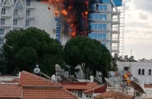 5 YILDIZLI OTELDE YANGIN UCUZ ATLATILDI