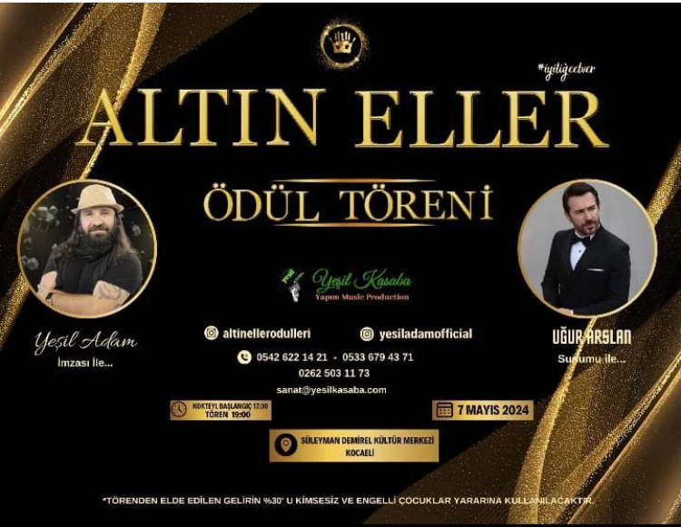 ALTIN ELLER ÖDÜLLERİ İYİLİĞE EL VER SLOGANIYLA BİR İLKİ GERÇEKLEŞTİRİYOR!