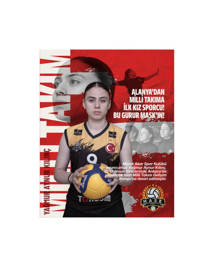 MASK’TAN MİLLİ GURUR! ALANYA’DAN MİLLİ TAKIMA İLK KIZ SPORCU YAĞMUR AYNUR KILINÇ!