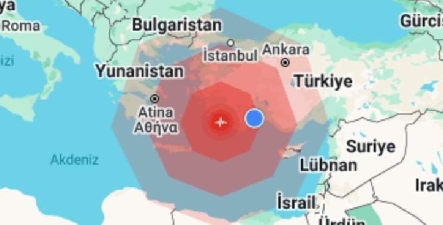 MARMARİS AÇIKLARINDA 5,8 BÜYÜKLÜĞÜNDE DEPREM: