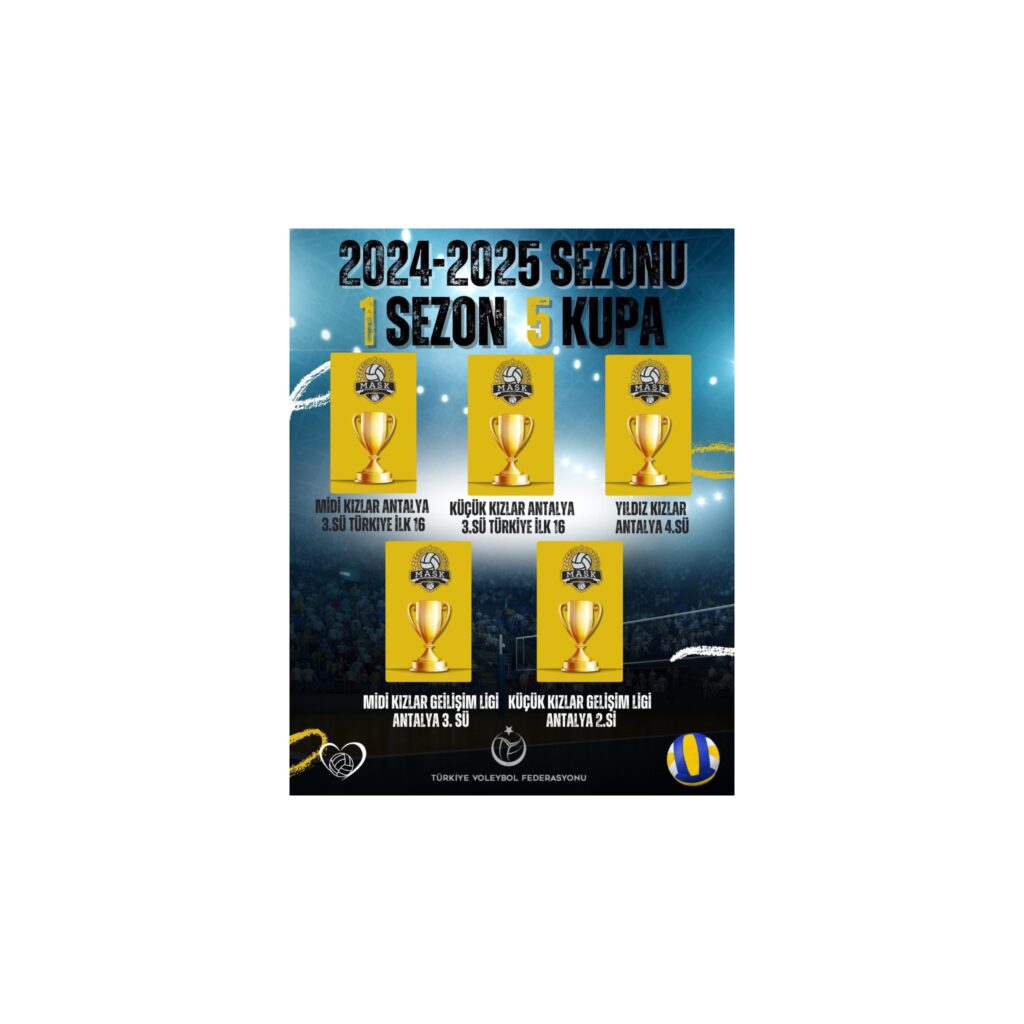 ALANYA’NIN GURURU MASK’TAN 1 SEZONDA 5 KUPA!