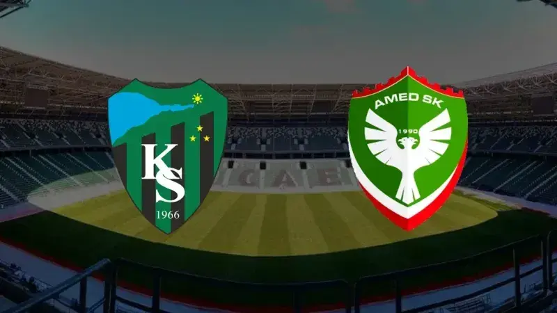 KOCAELİSPOR-AMEDSPOR MAÇININ İLK 11’LERİ BELLİ OLDU