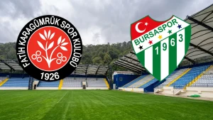 KARAGÜMRÜK-BURSASPOR MAÇI HANGİ KANALDA? CANLI İZLE