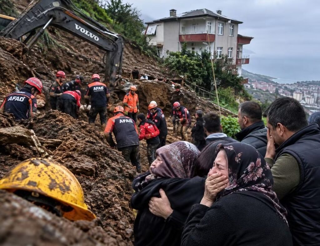 TRABZON’DA YAMAÇTA FELAKET