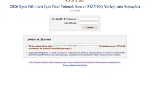 2026-ÖZYES YERLEŞTİRME SONUÇLARI AÇIKLANDI! SONUÇ SORGULAMA EKRANI